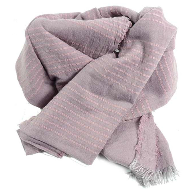 Farfouillette Chech Scarf Pink Stripes Patterns
