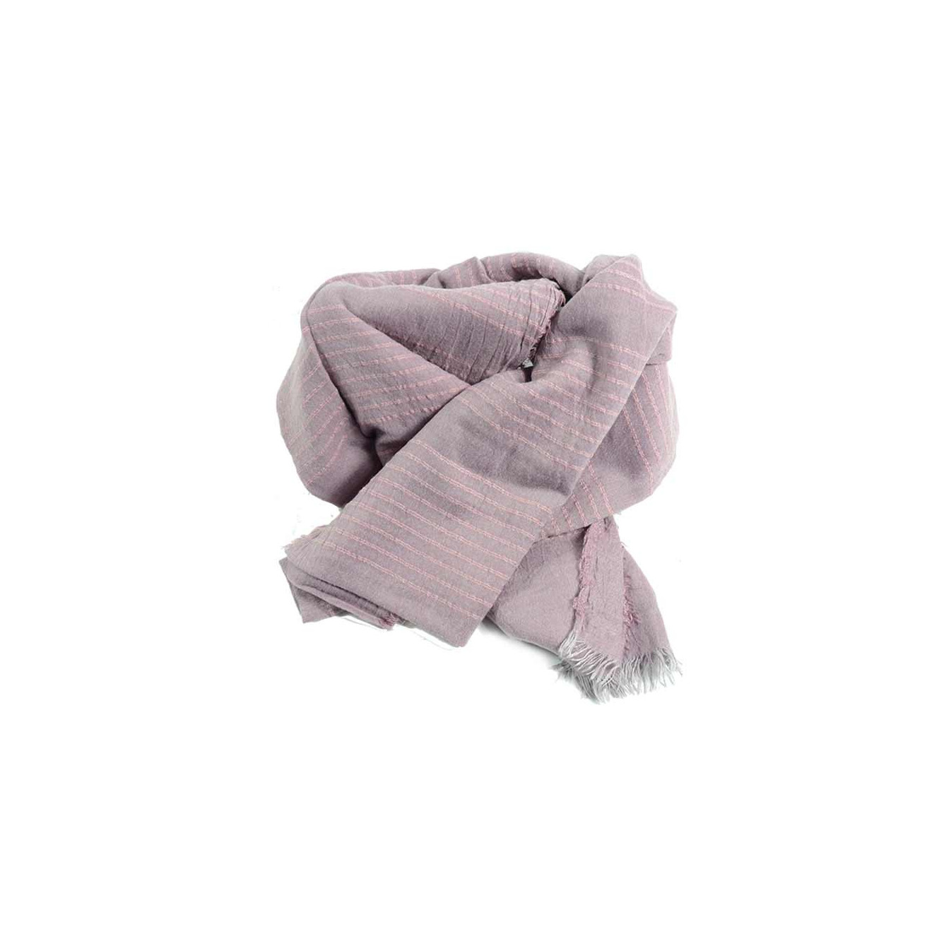 Farfouillette Chech Scarf Pink Stripes Patterns