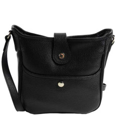 Berthille Mini Claudia Hobo Shoulder Bag Black