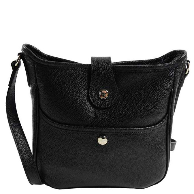 Berthille Mini Claudia Hobo Shoulder Bag Black