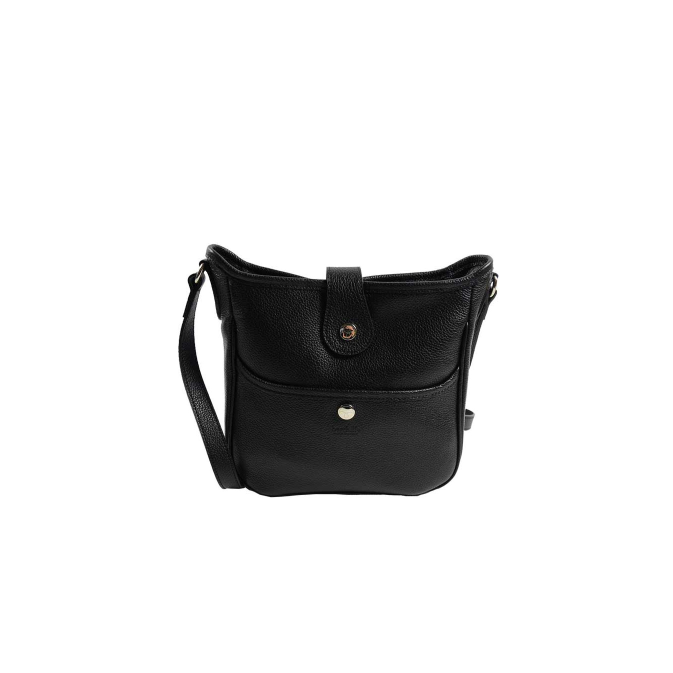 Berthille Mini Claudia Hobo Shoulder Bag Black