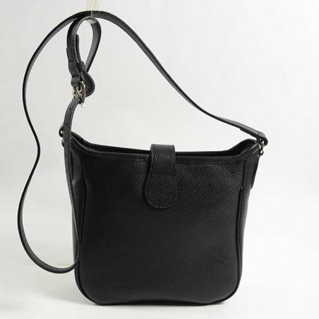 Berthille Mini Claudia Hobo Shoulder Bag Black