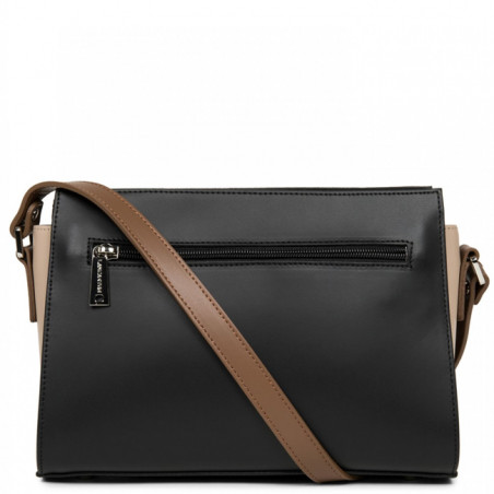 Lancaster Constance Crossbody 437-02 Black Nude Mink