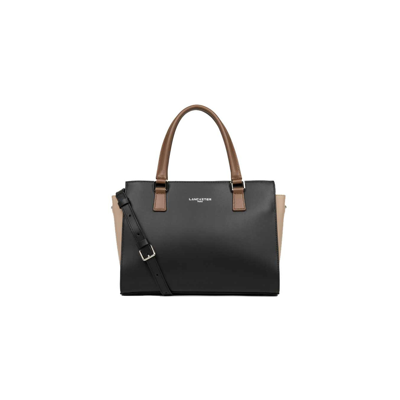Lancaster Constance Handbag 437-03 Black Nude Mink