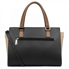 Lancaster Constance Handbag 437-03 Black Nude Mink