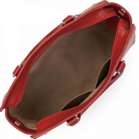 Lancaster Smooth Handbag 437-04 Red