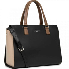 Lancaster Constance Handbag 437-04 Black Nude Mink