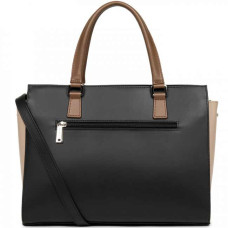 Lancaster Constance Handbag 437-04 Black Nude Mink