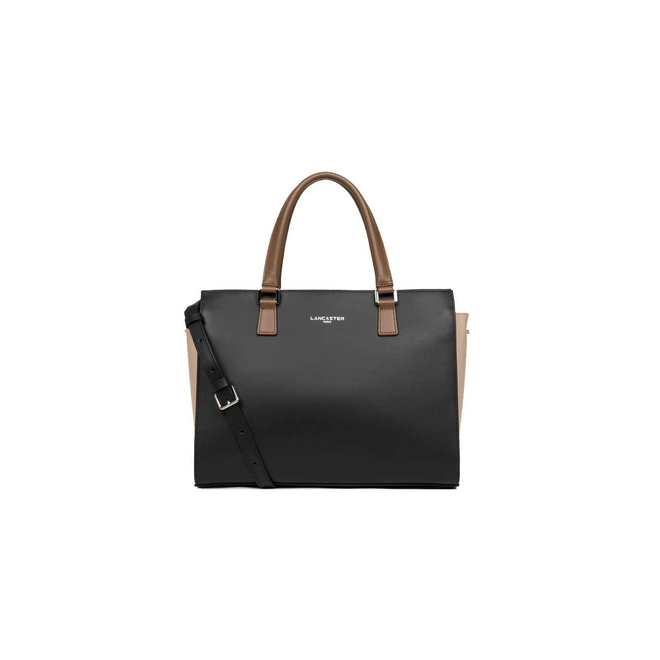 Lancaster Constance Handbag 437-04 Black Nude Mink