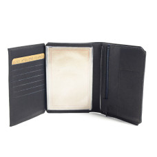 Ateliers Fourès Baroudeur Large Wallet 14 Cards F9120 Marine
