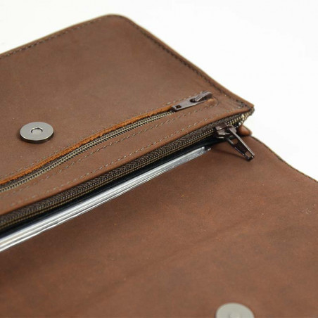 Fourès Workshops Baroudeur Minos Max F999 Cognac Pouch Belt