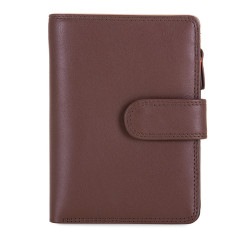 Mywalit Snap Medium Leather Wallet Cacao