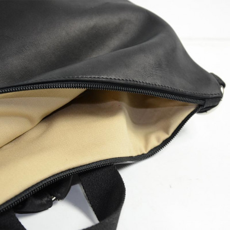 Les Ateliers Fourès Adventurer Foldable Backpack B418 Black