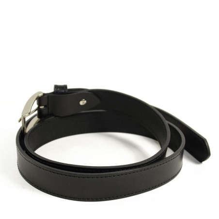 Foures Artisanal Leather Men's Belt F50311 Black