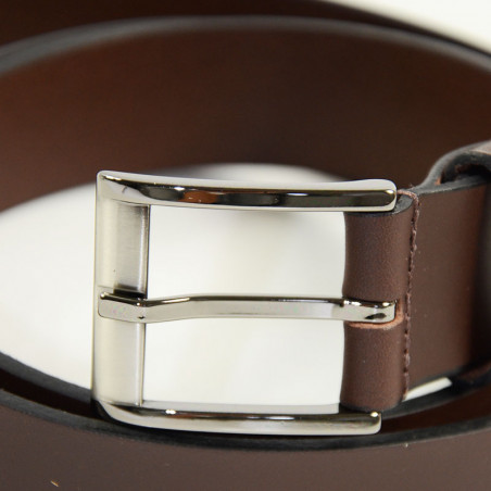 Foures Workshops Baroudeur Leather Men's Belt F50561 Brown