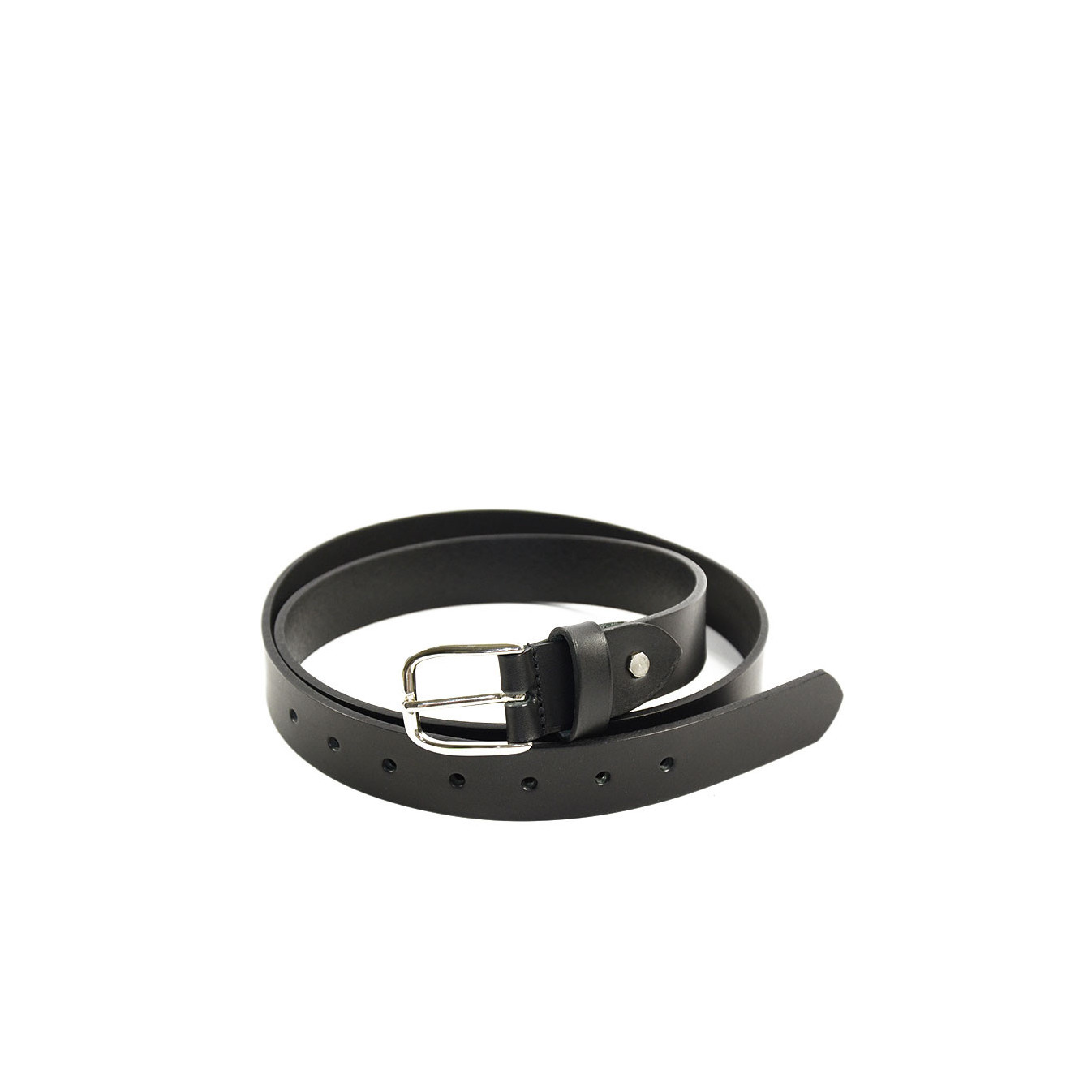 Ateliers Fourès Baroudeur Leather Belt F50620 Black