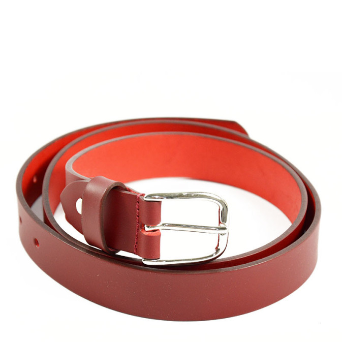Ateliers Fourès Baroudeur Leather Belt F50620 Red
