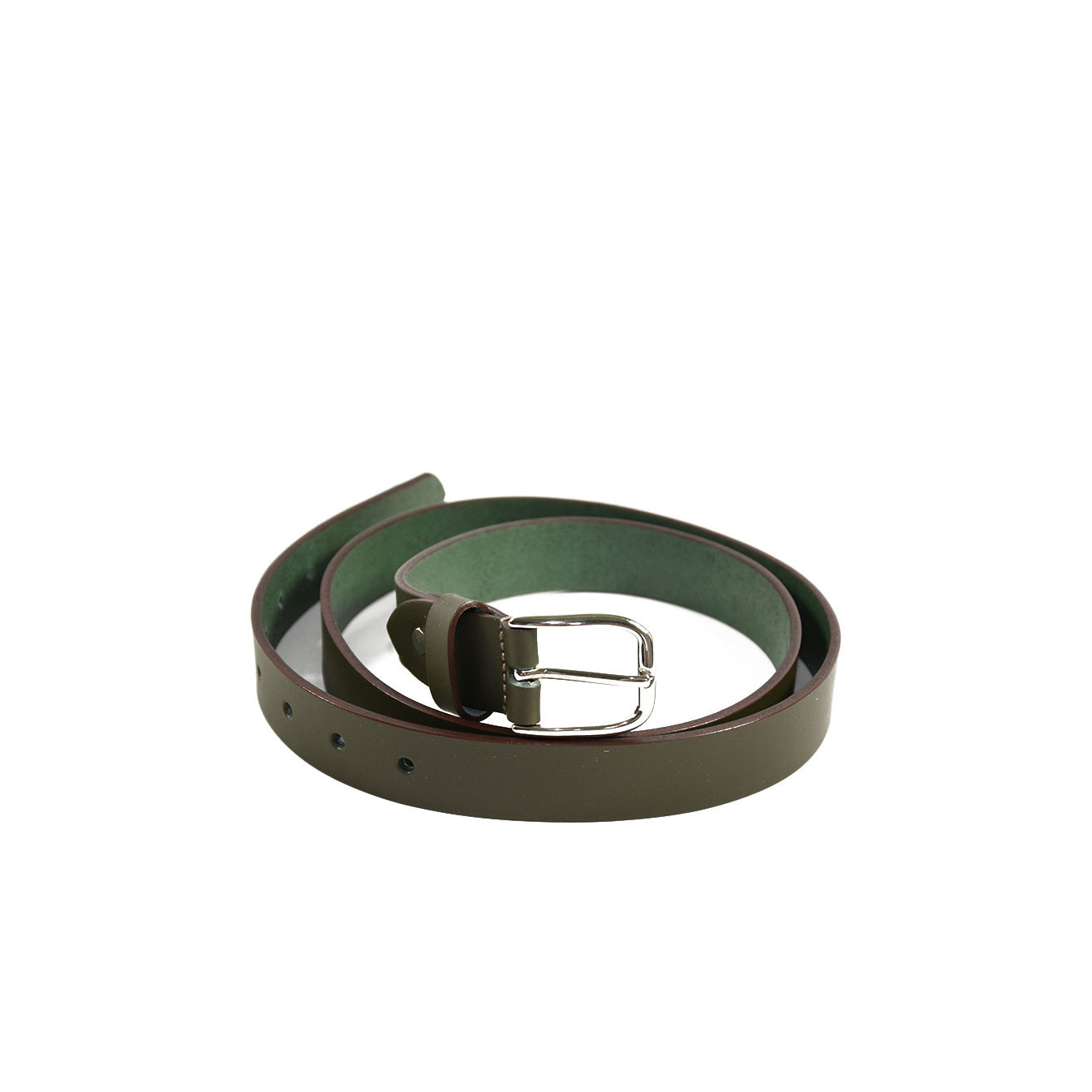 Ateliers Fourès Baroudeur Leather Belt F50620 khaki
