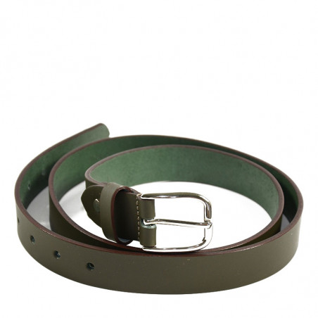 Ateliers Fourès Baroudeur Leather Belt F50620 khaki