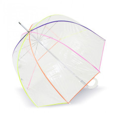 Isotoner Dome Umbrella for Women Manual PVC / Neon