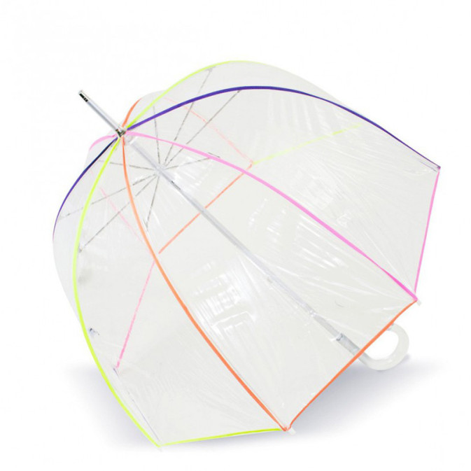 Isotoner Dome Umbrella for Women Manual PVC / Neon