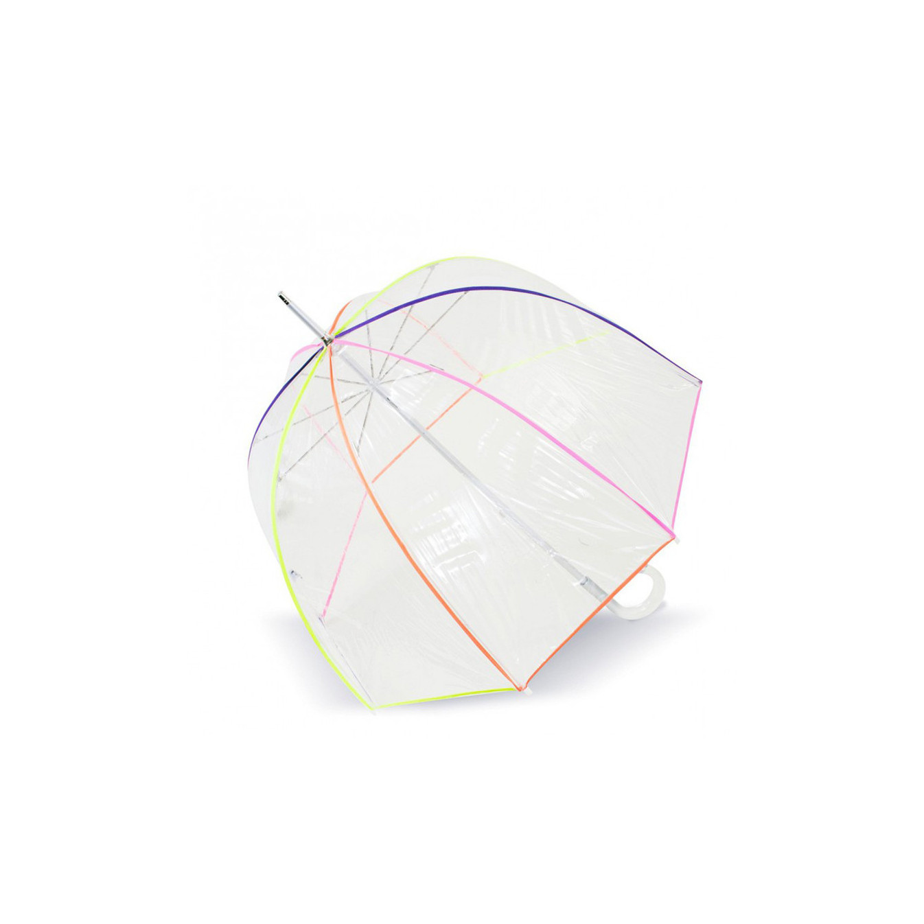 Isotoner Dome Umbrella for Women Manual PVC / Neon