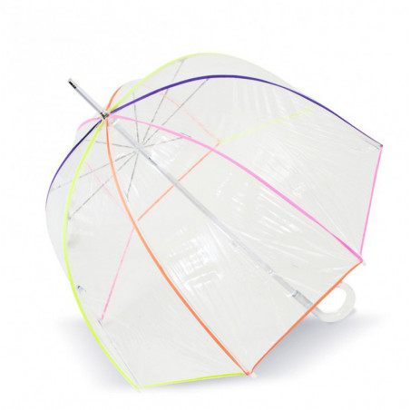 Isotoner Dome Umbrella for Women Manual PVC / Neon
