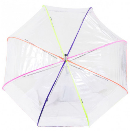 Isotoner Dome Umbrella for Women Manual PVC / Neon