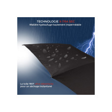 Isotoner Automatic Umbrella for Women, Black Cloud