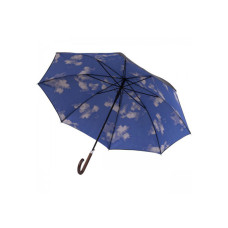 Isotoner Parapluie Femme Canne Automatique Noir Nuage