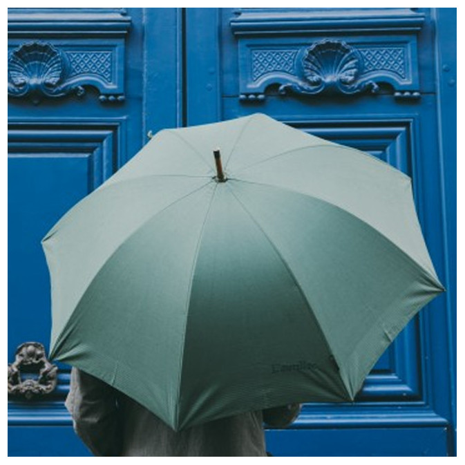 Piganiol Men's Umbrella L'Aurillac Tradition Green