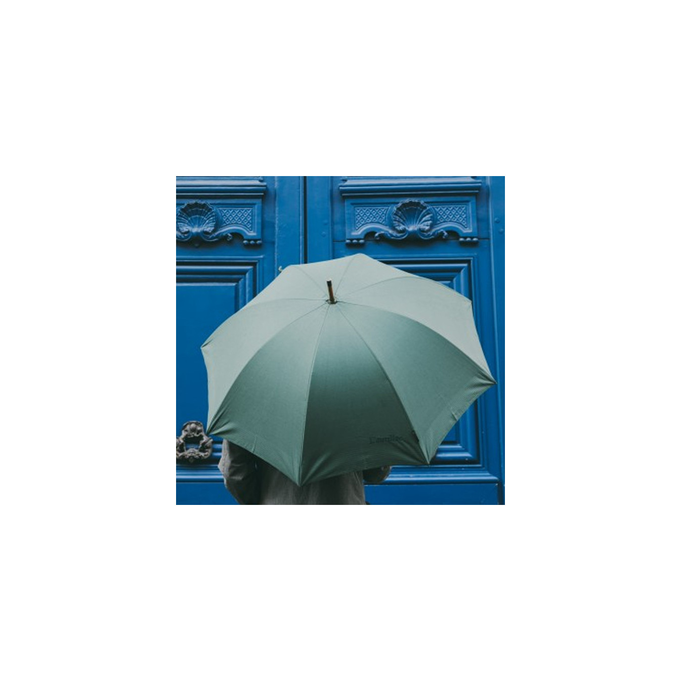 Piganiol Men's Umbrella L'Aurillac Tradition Green