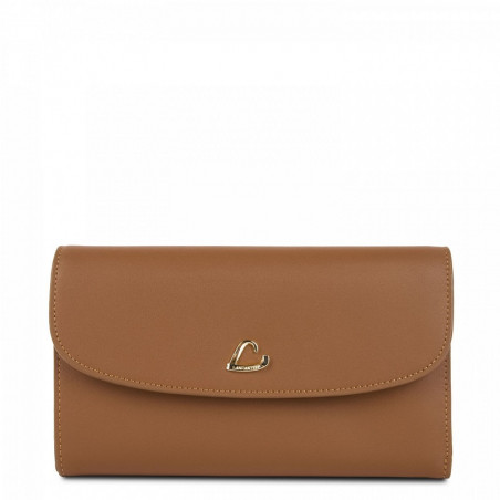 Lancaster City Companion Wallet Back-to-Back 123-23 Tan