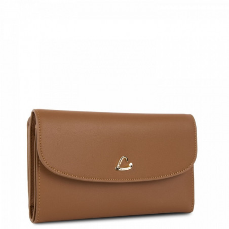 Lancaster City Companion Wallet Back-to-Back 123-23 Tan