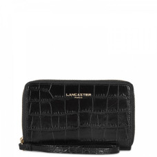 Lancaster Exotic Croco Iridescent Companion Wallet Crocodile Leathe...