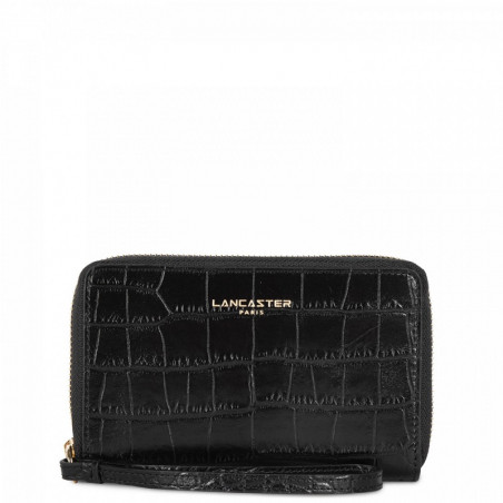 Lancaster Exotic Croco Iridescent Companion Wallet Crocodile Leathe...