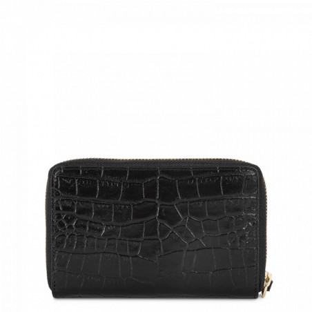 Lancaster Exotic Croco Iridescent Companion Wallet Crocodile Leathe...