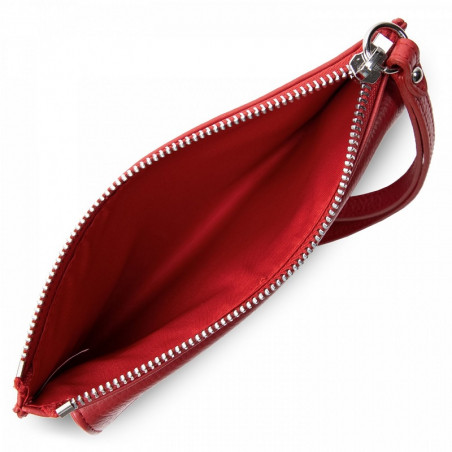Lancaster Foulonne PM Leather Pouch 170-26 Red