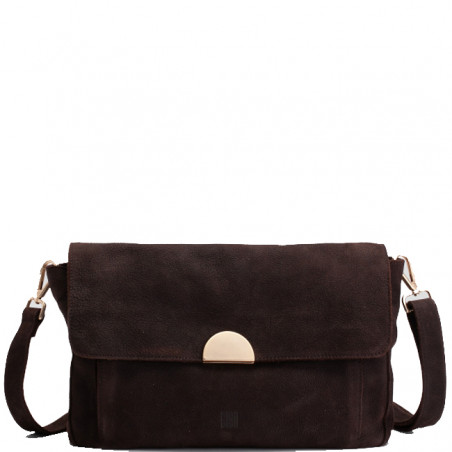 Mini Sac Bandoulière Marron Au Crochet The Sak - Vintage, Doublure Satin, Fermeture Aimant - Occasion