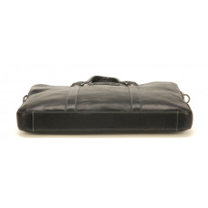 Arthur & Aston Johany Slim Document Holder 2 Pockets Black Leather