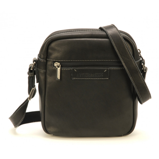 Arthur & Aston Johany Crossbody Pouch Leather Black