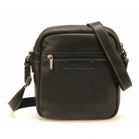 Arthur & Aston Johany Crossbody Pouch Leather Black