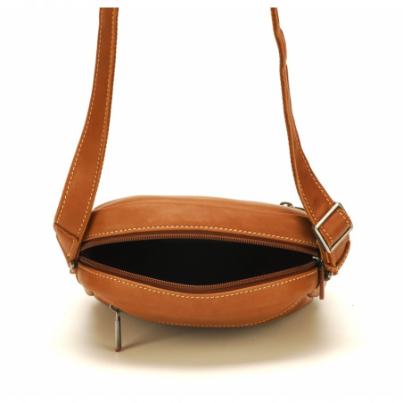 Arthur & Aston Johany Crossbody Pouch Cognac Leather