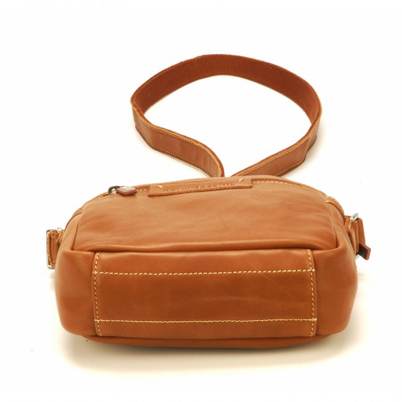 Arthur & Aston Johany Crossbody Pouch Cognac Leather