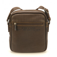 Arthur & Aston Johany Crossbody Pouch Saddle Brown Leather