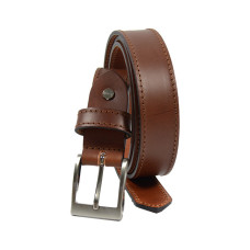 Ateliers Fourès Baroudeur Leather Belt Men F50311 Cognac