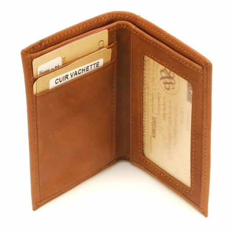 Arthur & Aston Johany Mini Card Holder Cognac Leather