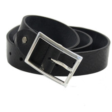 Ateliers Fourès Leather Belt for Men Missouri f50615 Black