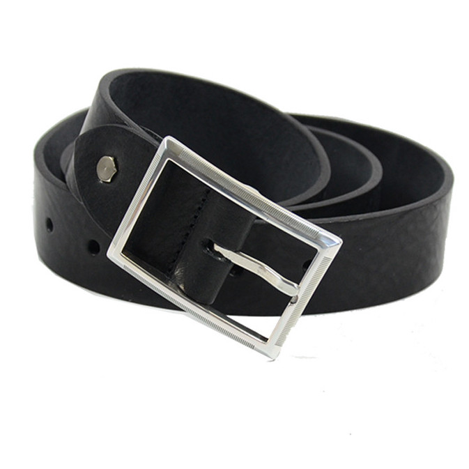 Ateliers Fourès Leather Belt for Men Missouri f50615 Black