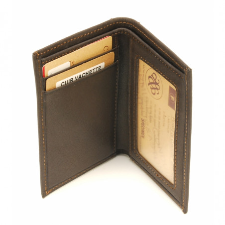 Arthur & Aston Johany Mini Card Holder Saddle Leather